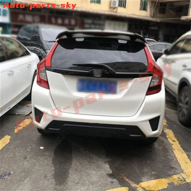 Gk5 Rear Shelf For Honda Fit Jazz GK5 2014-2020 Gloss Black Rear Door Trunk Lid ...