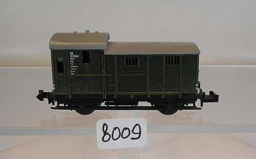 Minitrix Spur N 1/160 Güterzugbegleitwagen 2-achsig der DB #8009 | Zustand: Gebraucht