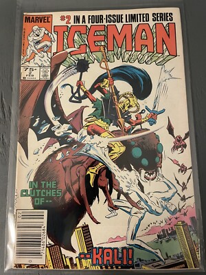 Iceman #2 Newsstand  - 1984 series Marvel comics