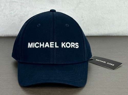 Gorra/sombrero de béisbol Michael Kors azul medianoche correa ajustable talla única para hombre nuevo con etiquetas - Imagen 12 de 12