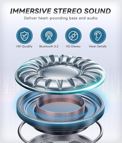 Waterproof Bluetooth 5.2 Headband Sleep Headphones - Quick Charge - Gift Choice - Photo 8 sur 9