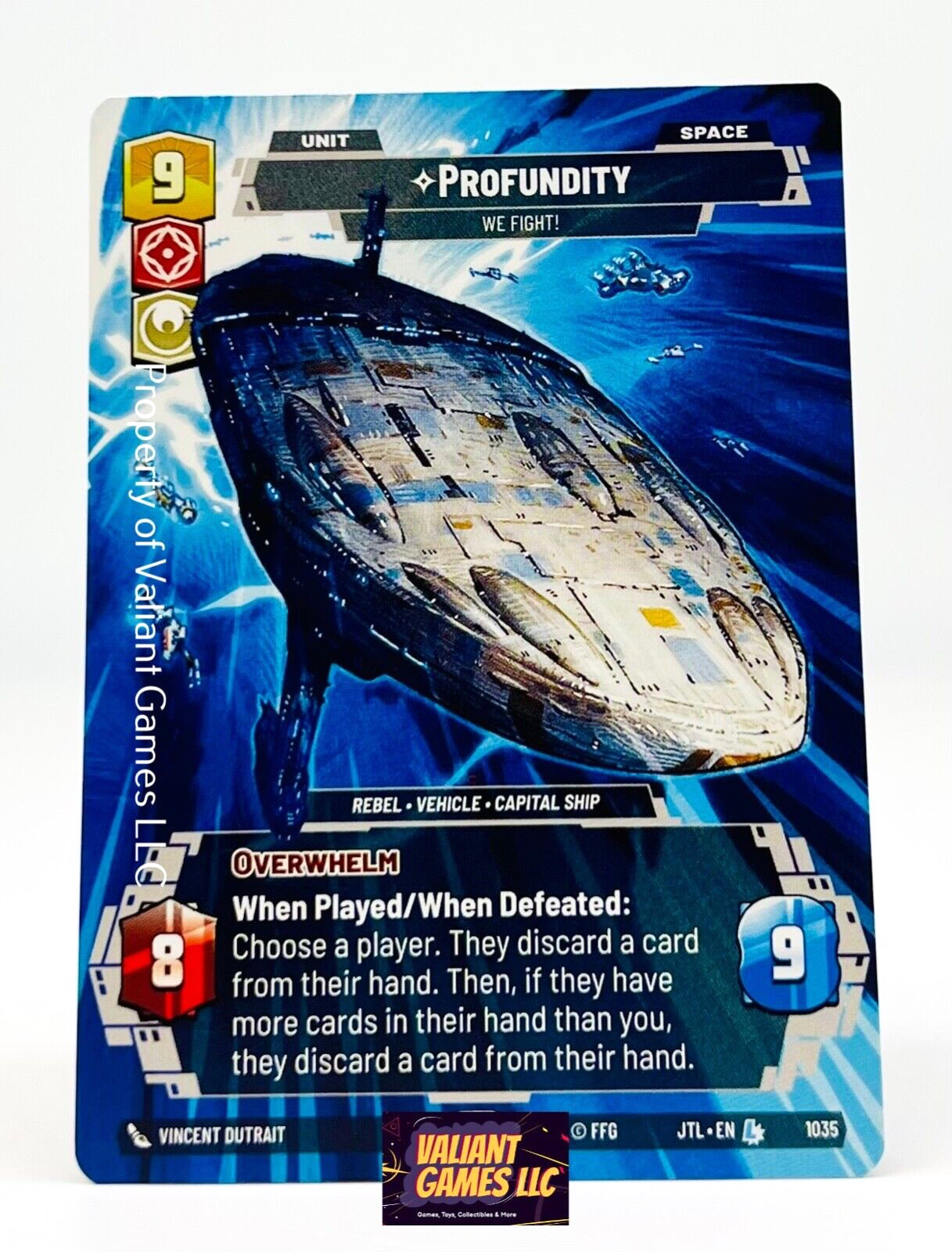 Star Wars Unlimited Profundity #1035 Prestige Jump to Lightspeed