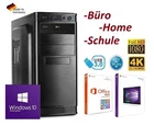 PC Office Büro AMD Ryzen 5 6x 3,9GHz 16GB RAM 500GB SSD 1TB HDD Windows 10***