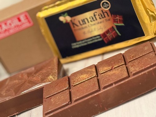 Viral Dubai XL 350g TIK TOK ORIGINAL PREMIUM Chocolate Bar Pistachio & Kunafah - Picture 7 of 8