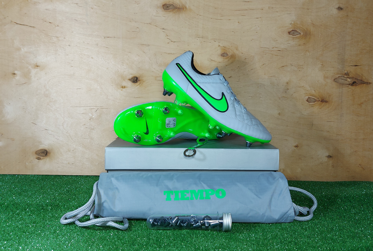 Nike Tiempo Legend V SG Elit Grey boots Cleats mens Football