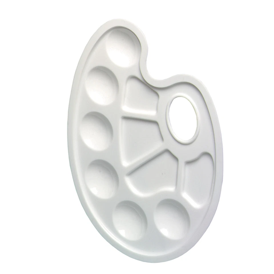 qHerlitz Mischpalette mit Griffloch Mischplatte Farbmischpalette mixed pallet