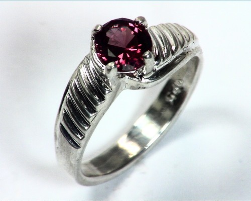 Red Spinel Natural Genuine Gemstone Set in Sterling Silver lady,s Ring RSS,515 - Picture 2 of 6