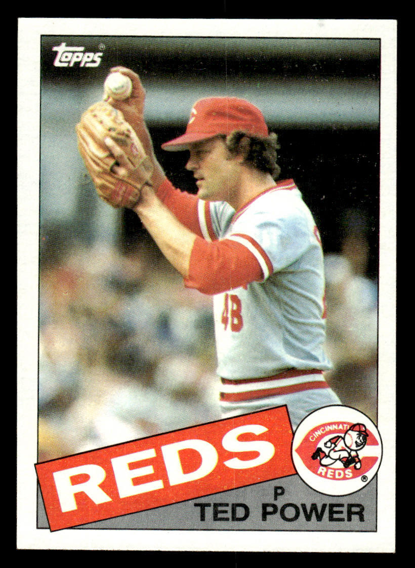 1985 Topps #342 Ted Power Card Cincinnati Reds