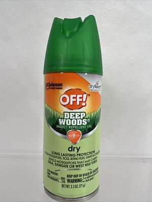 OFF! Deep Woods Dry Spray Insect Repellent Mosquito Tick 2.5oz COMBINE SHIP!