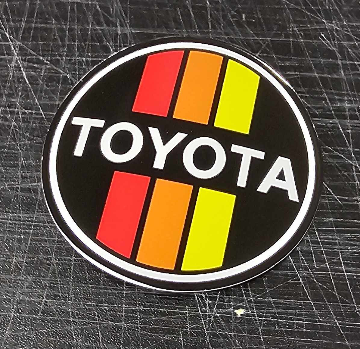 Toyota Retro JDM Tri-Color Sticker Vintage Decal 3
