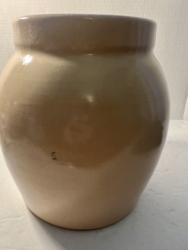 VTG Paul Storie Pottery Crock Vase with Cobalt Blue Painted Country Scene 8.25” - Picture 5 of 14