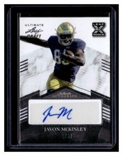 JAVON MCKINLEY 2021 LEAF ULTIMATE DRAFT AUTOGRAPH 1/99 AUTO