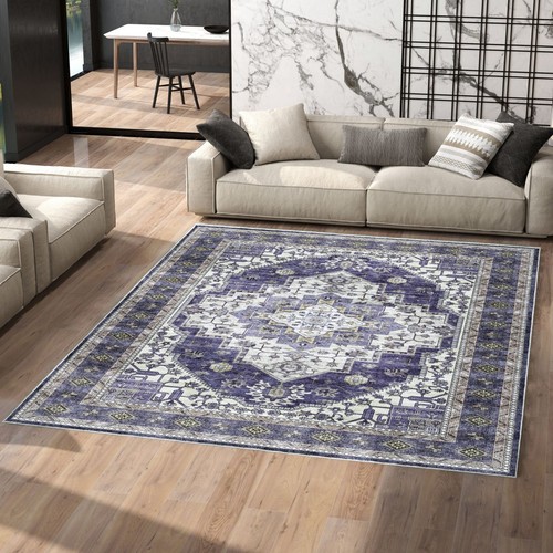 Large Area Rugs 8x10 9x12 Machine Washable Carpet Floor Rug 5x7 Carpets 6x9 Mat - Picture 2 of 21