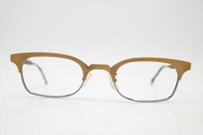 Vintage Glasses L.A. Eyeworks SWELL Bronze Silver Oval Eyeglass Frame