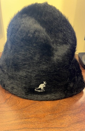Kangol Furgora Real Fur Angora Skull Cap Hat Black One Size - Picture 5 of 6