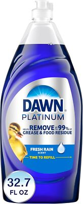 #ad Dawn Platinum Dishwashing Liquid Dish Soap Refreshing Rain Scent 32.7 fl oz $8.67