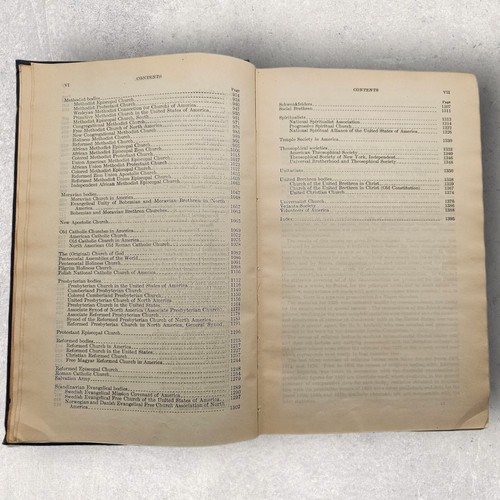 Religious Bodies 1926: 2 Volumes - US Dept Of Commerce Census 1929 - Picture 20 of 24