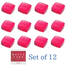 Shiseido Honey Cake Translucent Fragrance Soap 100g Rubby Red Set OF 12 FROM JP