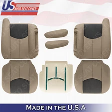 2003 2004 2005 2006 Chevy Avalanche Driver Passenger Leather/Cloth Cover Neutral