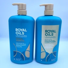 Head & Shoulders Royal Oil Moisture Shampoo + Conditioner 31.45 Fl Oz Exp: Read