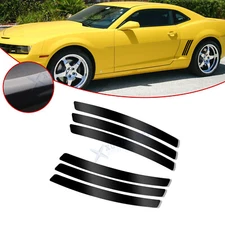 6x Glossy Black Door Side Body Vent Decor Sticker For Chevrolet Camaro 2010-2015