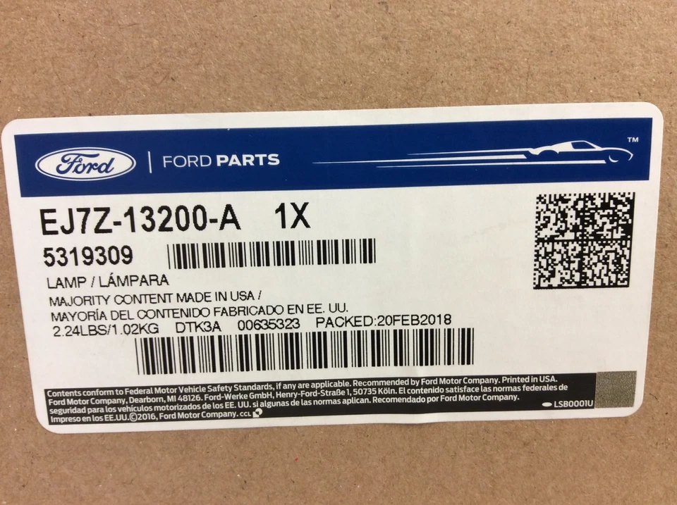 Lincoln MKC 2015-2018 lámpara de luz de estacionamiento LED delantera del lado del conductor nueva OEM 13200 Foto 4 de 4