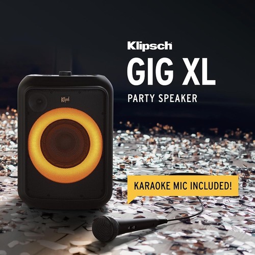 Klipsch GIG XL LED Portable Party Speaker with Microphone - Picture 6 of 10