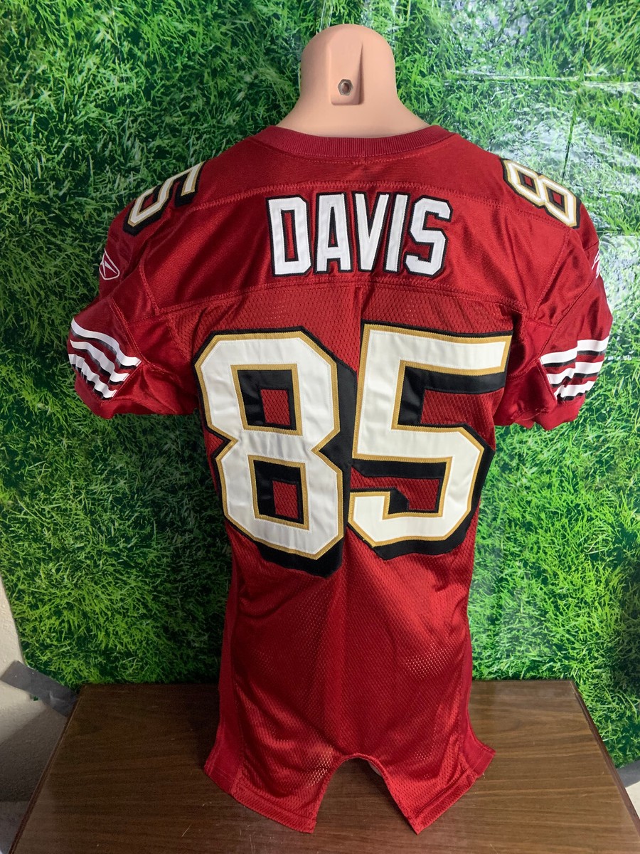 2007 San Francisco 49ers #85 Vernon Davis Game Jersey Red Reebok
