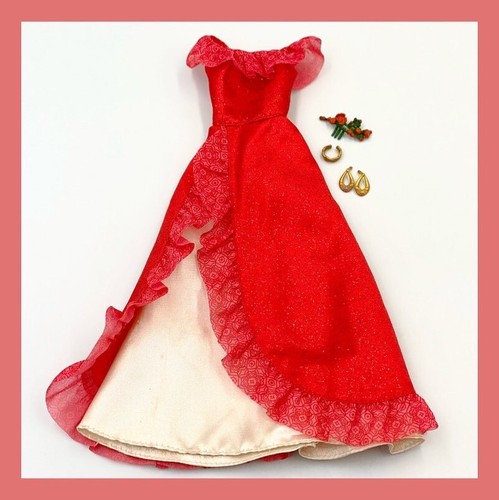 Elena Of Avalor Barbie Doll Red Dress 