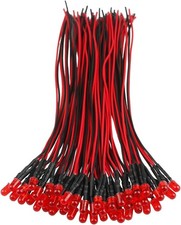 50pcs 12 Volt 5mm Red Led Lights Emitting Diodes 50pcs 12 Volt 5mm Red Led Lights Emitting Diodes