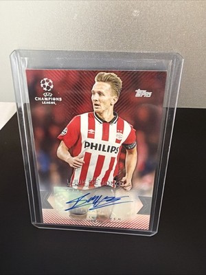 Luuk de Jong 2015 Topps UEFA Champions League Showcase 25/25 Auto Red