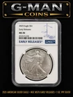 2025 Silver Eagle NGC MS70 Early Releases 1oz .999 Bullion Coin