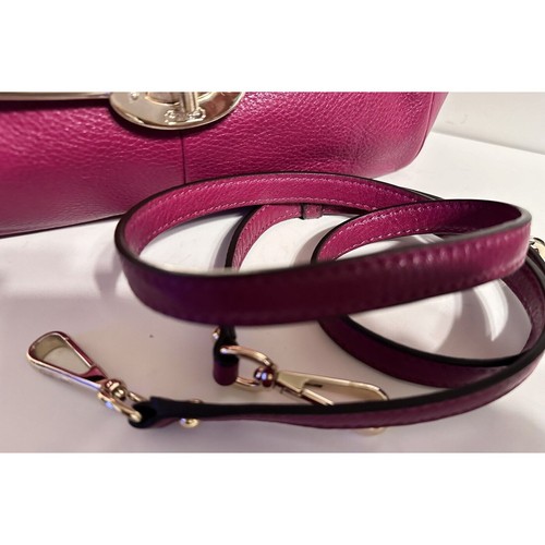 COACH 25169 Madeline Cranberry Leather Satchel Vintage Career Chic 41-03 - Picture 11 of 15