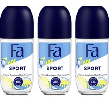 Sport Roll-On Deodorant 1.7 oz 50ml - 3 Pack for Long-Lasting Freshness