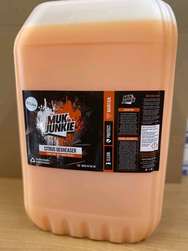 1 x 25 Litre Muk Junkie MX Citrus Degreaser Road Racing Race Bike Bikes - Picture 1 of 1