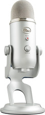 Blue Yeti USB Microphone for Gaming Streaming Podcast YouTube Discord PC Silver