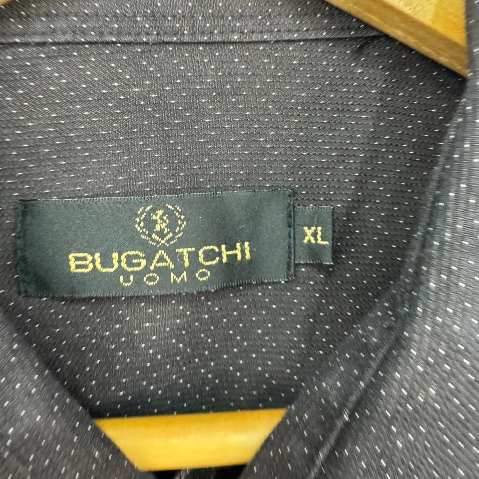 Bugatchi Uomo Button Down Shirt Mens XL Dotted Pattern Long Sleeve Dress Shirt - Image 2 of 4