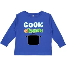 Inktastic Cook In Training Chef Toddler Long Sleeve T-Shirt Future Cooking Boys