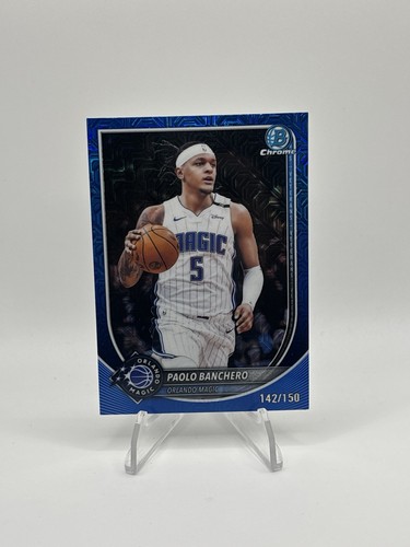 2025 Topps Bowman Chrome Blue Paolo Banchero Orlando Magic /150