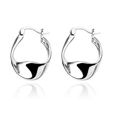925 Sterling Silver Earrings Silver Hoop Earrings for Women Small Huggie Hoop...