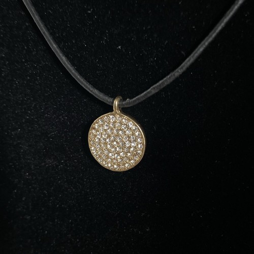 Vintage PILGRIM Danish Design Black Rooe Necklace NEW Drop Pendant 38-46cm - Picture 3 of 5