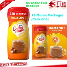 Coffee-mate Hazelnut Powdered Coffee Creamer, 15-Ounce Packages (Pack of 6)