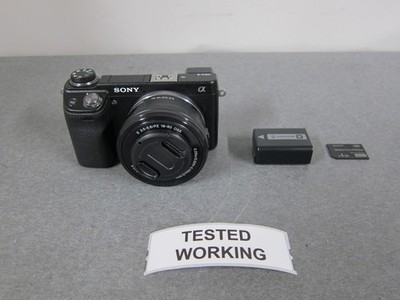 Sony NEX-6 Mirrorless Digital Camera w/ 16-50mm F/3.5-5.6 Lens & 4GB - READ DESC