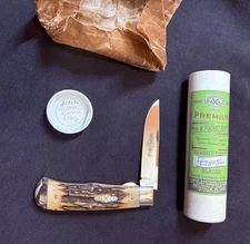 Great Eastern Cutlery 235109ECL  Burnt Stag Jumbo Scout Trapper   1 Of 39!!!!