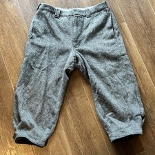 Vtg Woolrich Knickers Cropped Pants Wool Blend 30x18 Riding Hunting Gray