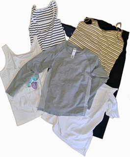 kleidungspaket damen Outfit/Set mehrteilig Gr.L XL Hose Bluse Strickjacke tops