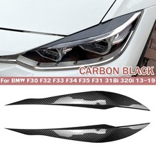 2PCS Scheinwerferblenden Carbon Optik F�r BMW F30 F31 F32 F33 F34 F35 2013�2019
