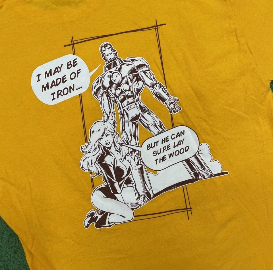 Camiseta gráfica vintage Marvel Iron Man talla: L Foto 4 de 4