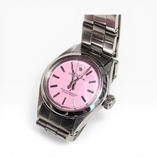 Rolex Oyster Perpetual Ladies 26 mm Steel Candy Pink Dial Watch 6618 Circa 1963 14