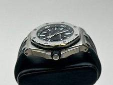 Audemars Piguet Royal Oak Men's Black Watch - 15710ST.OO.A002CA.01. Full set. 8